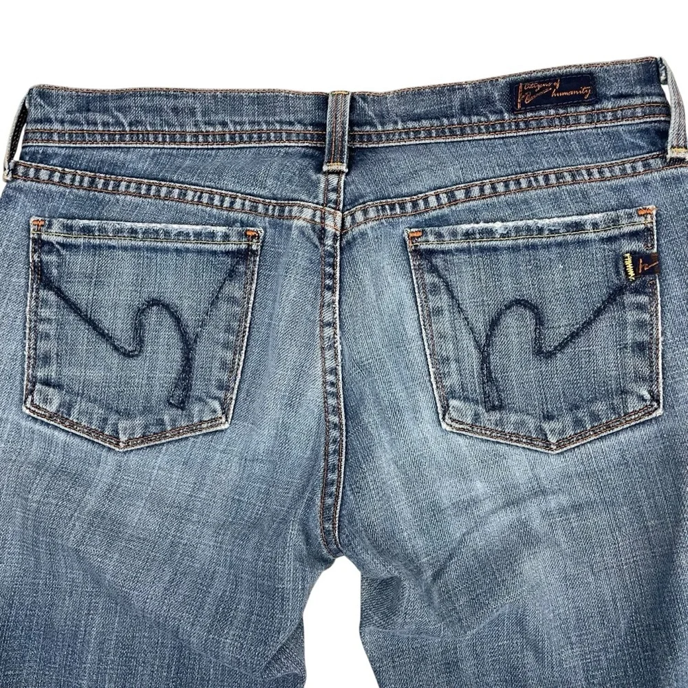Citizens Of Humanity COH Ingrid #002 Stretch Low Waist Flair Jeans 26 - Picture 10 of 13